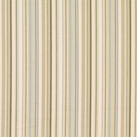 Schumacher Malibu Stripe Stone Fabric - Eade's Wallpaper