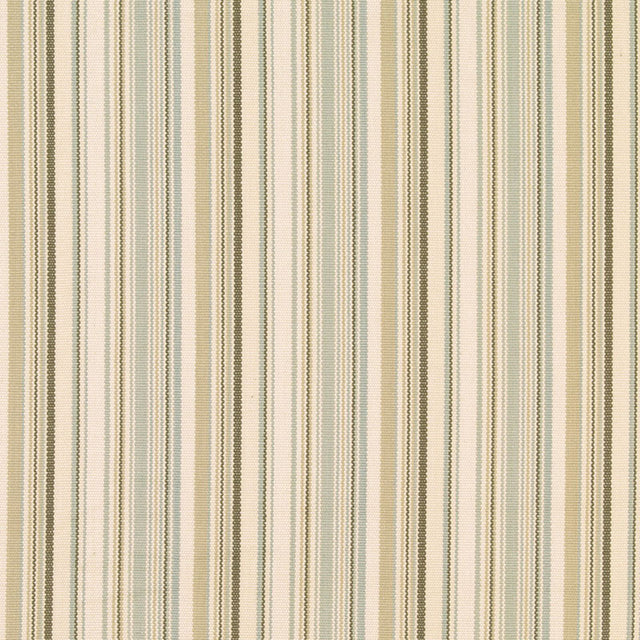 Schumacher Malibu Stripe Stone Fabric - Eade's Wallpaper
