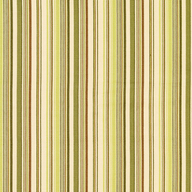 Schumacher Malibu Stripe Pear Fabric - Eade's Wallpaper