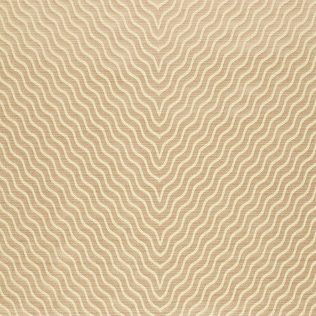 Schumacher Ripple Effect Champagne Fabric - Eade's Wallpaper