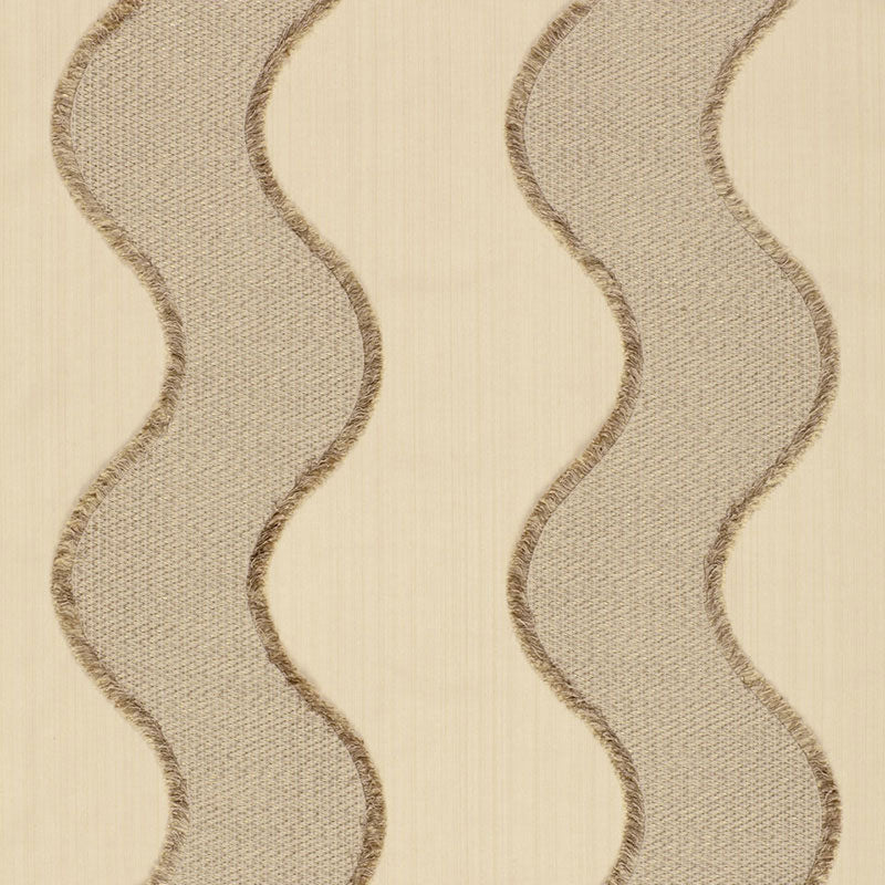 Schumacher Wavelength Sandstone Fabric - Eade's Wallpaper