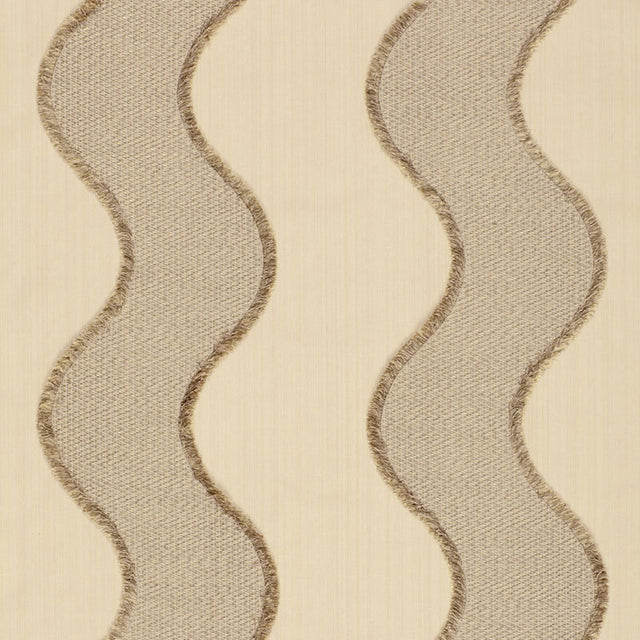 Schumacher Wavelength Sandstone Fabric - Eade's Wallpaper
