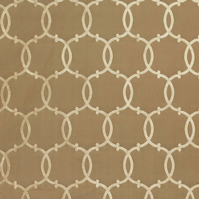 Schumacher Silk Tracery Mocha Fabric - Eade's Wallpaper