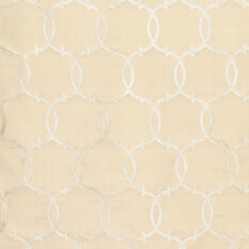 Schumacher Silk Tracery Alabaster Fabric - Eade's Wallpaper