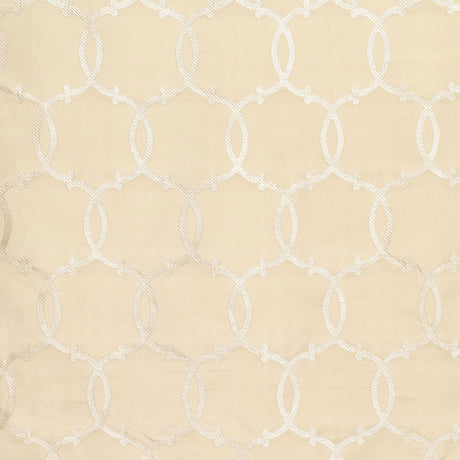 Schumacher Silk Tracery Alabaster Fabric - Eade's Wallpaper
