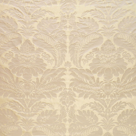 Schumacher 63734 BENNET SILK DAMASK in PLATINUM Fabric - PEM