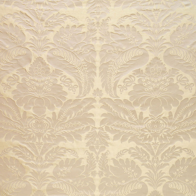 Schumacher 63734 BENNET SILK DAMASK in PLATINUM Fabric - PEM