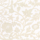 Schumacher Sissinghurst Crewel Ivory Fabric - Eade's Wallpaper