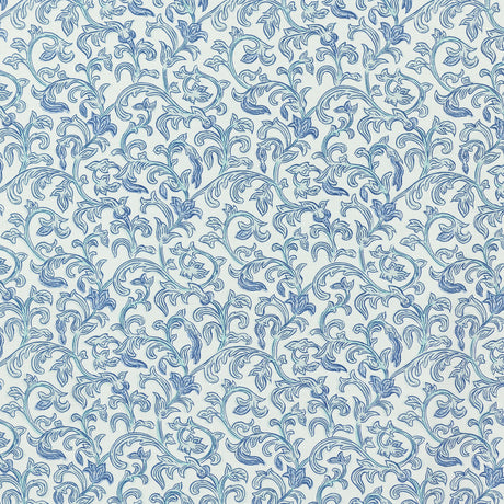 Schumacher 640B39 FLORES in DELFT Fabric - RAOUL TEXTILES