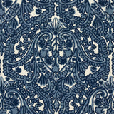 Schumacher 64310 Claremont Crewel Embroidery in DELFT Fabric