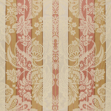 Schumacher Savannah Imberline Damask Rose Quartz Fabric - Eade's Wallpaper