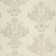 Schumacher Margaux Linen Embroidery Winter White Fabric - Eade's Wallpaper