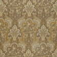 Schumacher New Castle Paisley Travertine Fabric - Eade's Wallpaper