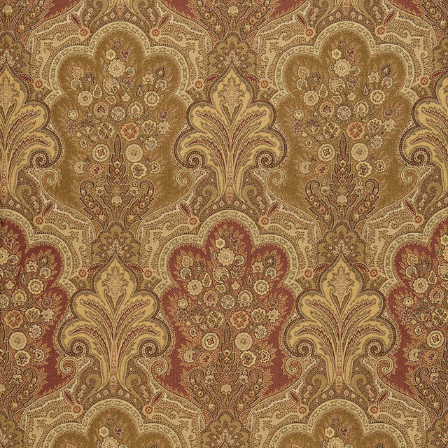 Schumacher New Castle Paisley Tuscan Fabric - Eade's Wallpaper
