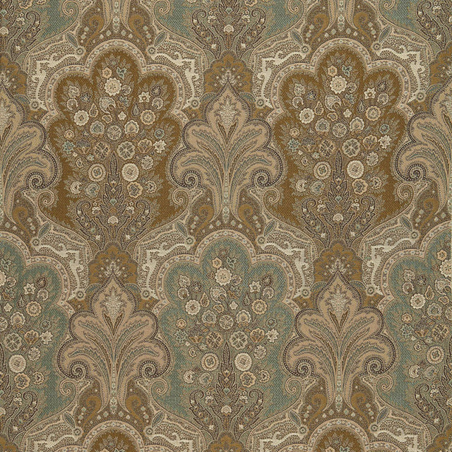 Schumacher New Castle Paisley Venetian Fabric - Eade's Wallpaper