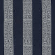 Schumacher Maiandros Weave Indigo Fabric - Eade's Wallpaper