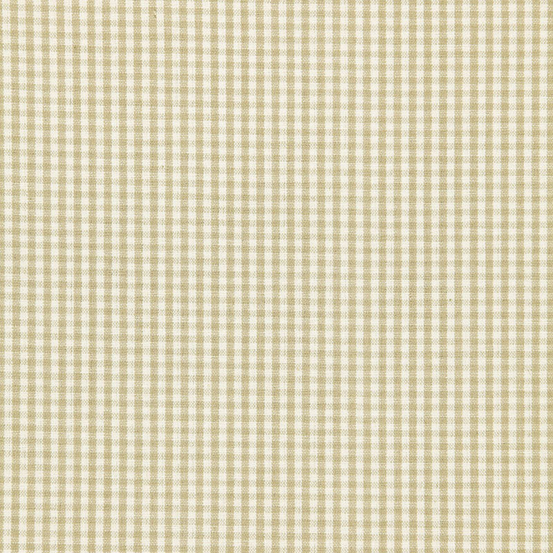 Schumacher Barnet Cotton Check Flax Fabric
