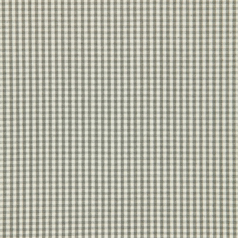 Schumacher Barnet Cotton Check Nickel Fabric