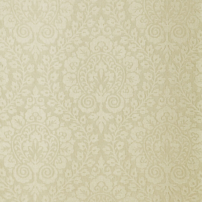 Schumacher Amalfi Damask Indoor/Outdoor Greige Fabric