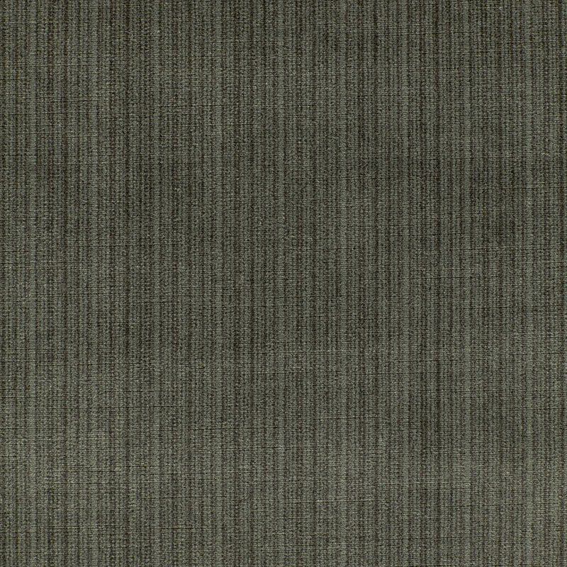 Schumacher Antique Strie Velvet Smoke Fabric