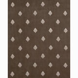 Schumacher Lorenzo Embroidery Coffee Bean Fabric - Eade's Wallpaper