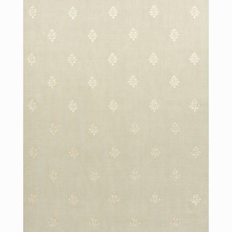 Schumacher Lorenzo Embroidery Natural Fabric - Eade's Wallpaper