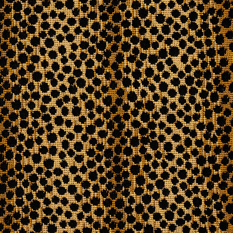Schumacher Nakuru Linen Velvet Leopard Fabric - Eade's Wallpaper