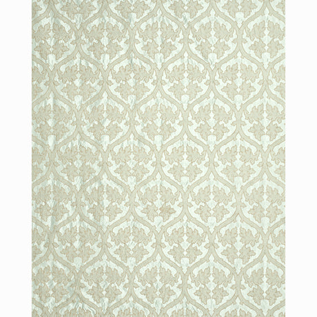 Schumacher Ravenna Embroidery Mineral Fabric - Eade's Wallpaper