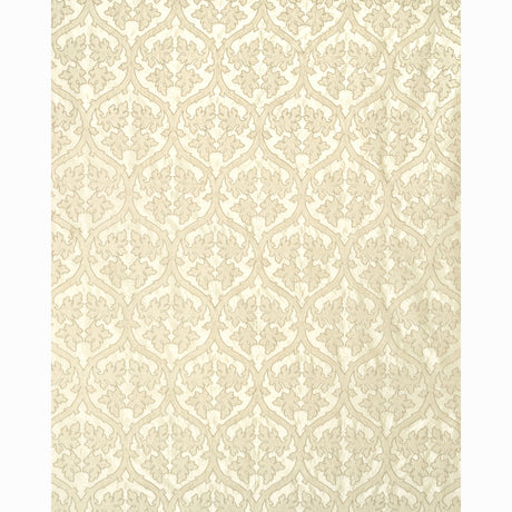 Schumacher Ravenna Embroidery Bone Fabric - Eade's Wallpaper