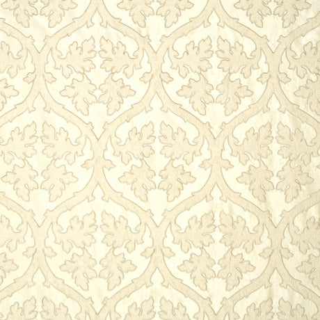 Schumacher Ravenna Embroidery Bone Fabric - Eade's Wallpaper