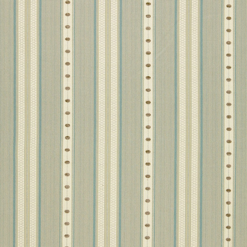 Schumacher Francesca Stripe Moonstone Fabric