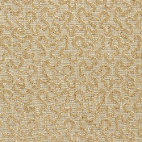 Schumacher Vermicelli Velvet Camel Fabric - Eade's Wallpaper
