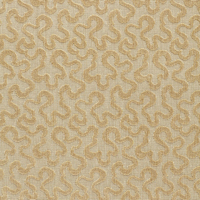 Schumacher Vermicelli Velvet Camel Fabric - Eade's Wallpaper