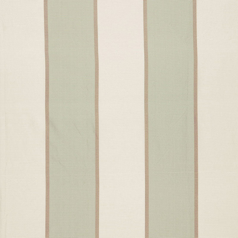 Schumacher Montebello Stripe Pearl Fabric - Eade's Wallpaper