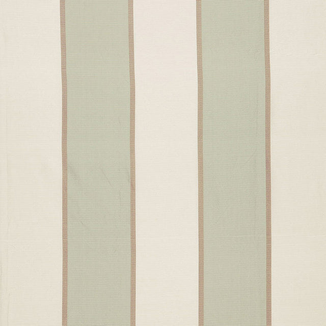 Schumacher Montebello Stripe Pearl Fabric - Eade's Wallpaper