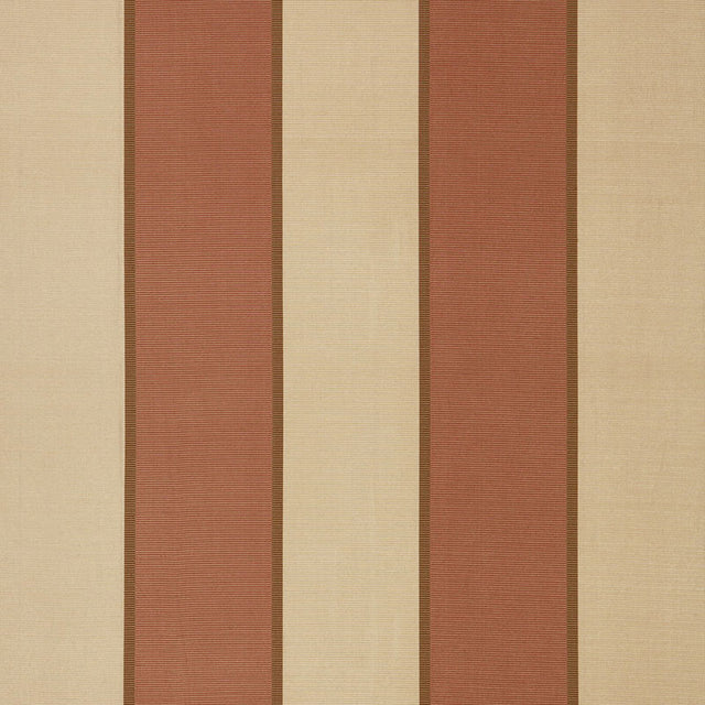 Schumacher Montebello Stripe Tuscan Fabric - Eade's Wallpaper
