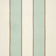 Schumacher Montebello Stripe Aqua Fabric - Eade's Wallpaper