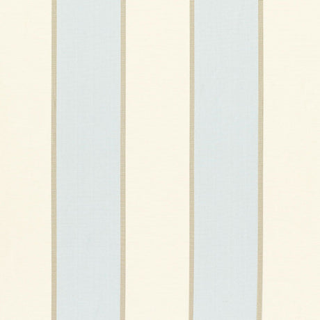 Schumacher Montebello Stripe Azure Fabric - Eade's Wallpaper