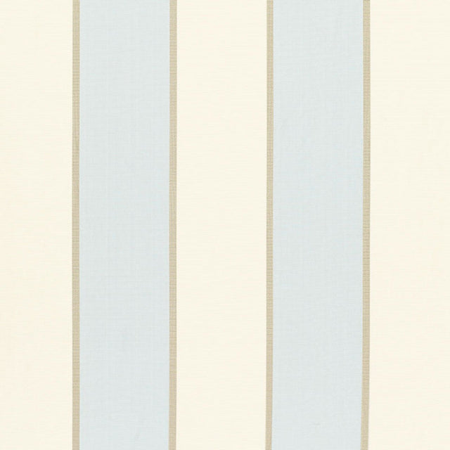 Schumacher Montebello Stripe Azure Fabric - Eade's Wallpaper