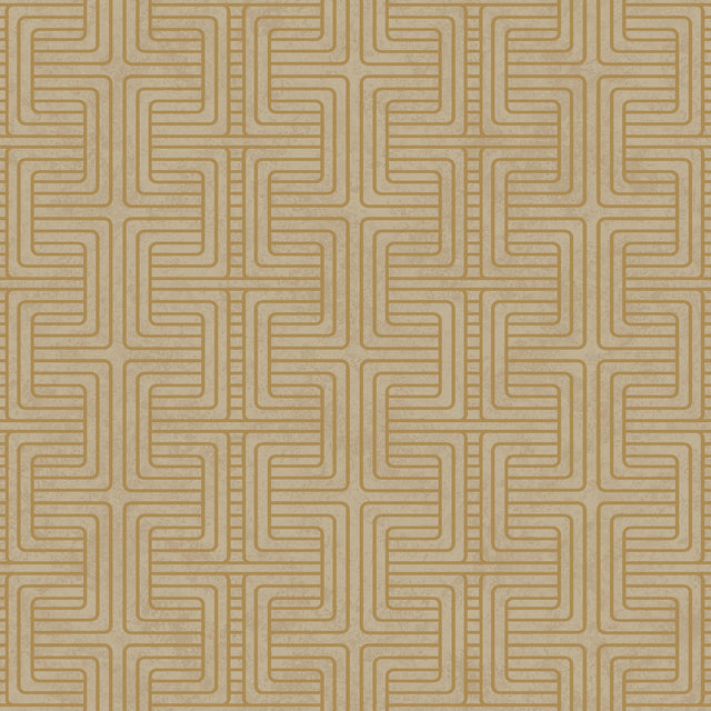 Schumacher 6481 GEO TRIBE in GOLD Wallpaper - BORÃ…STAPETER
