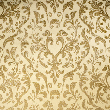 Galerie GH64860-23 Gold Metallic Damask - Eade's Wallpaper