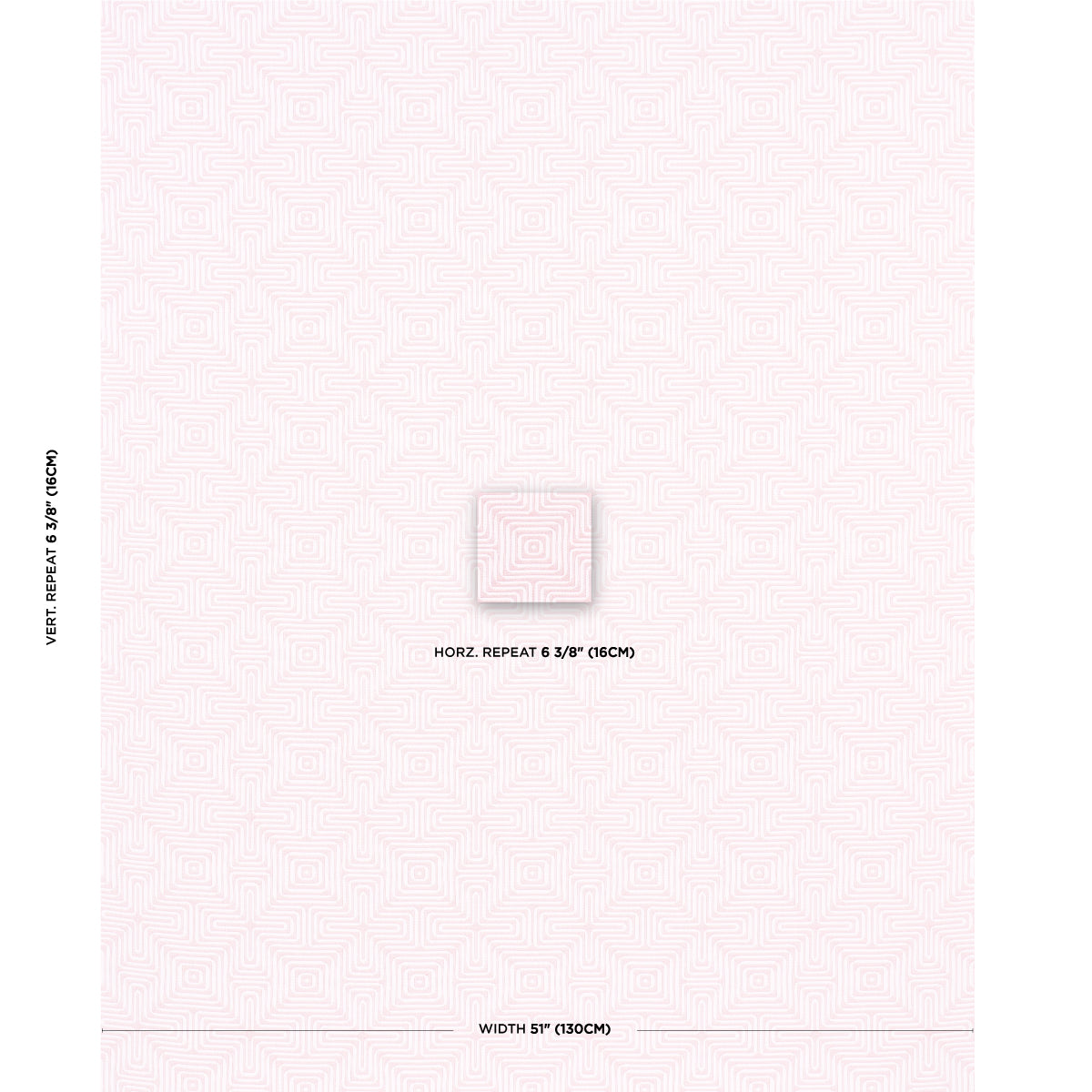 Schumacher Amazing Maze Indoor/Outdoor Blush Fabric