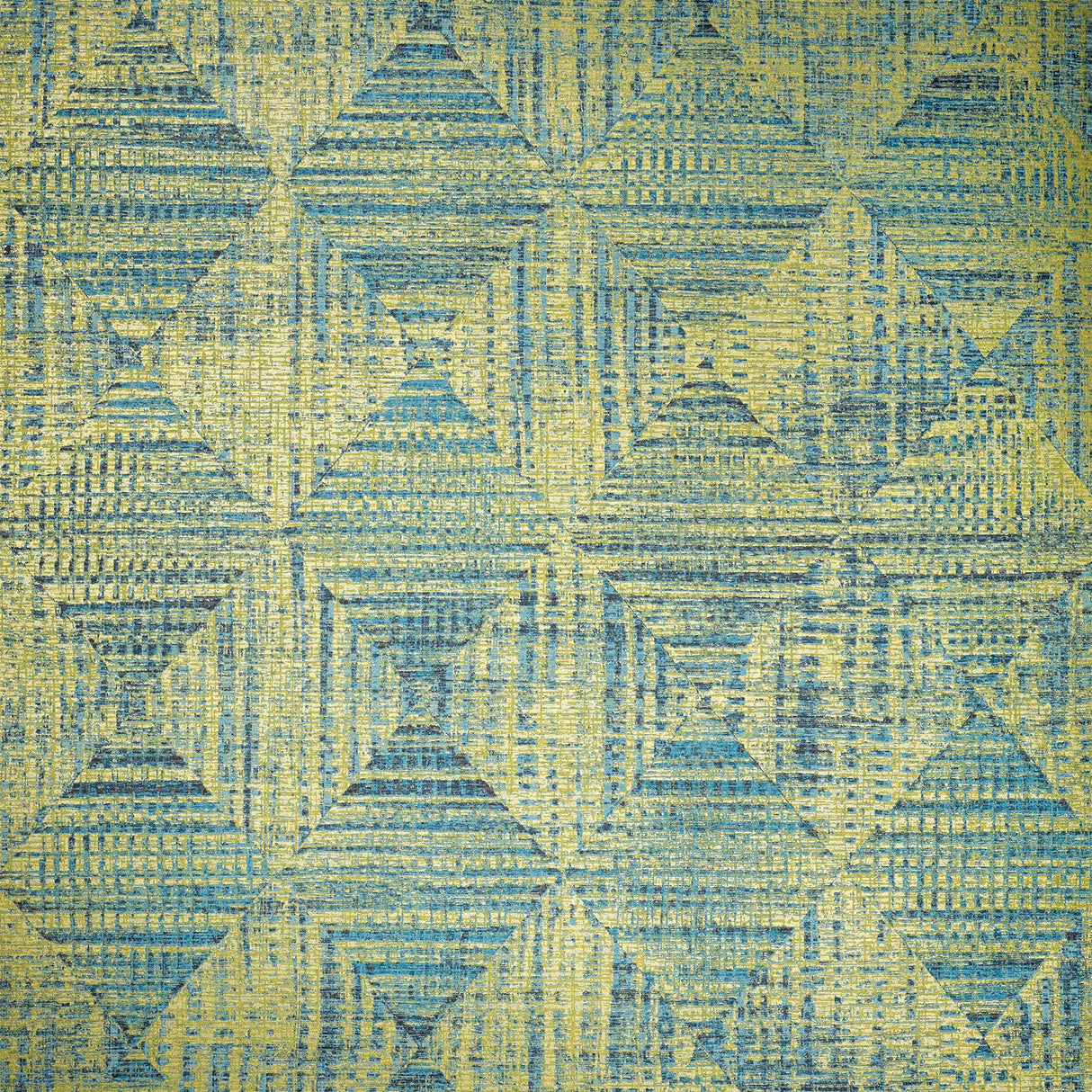 Galerie GH65343-23 Green Geometric Diamond - Eade's Wallpaper