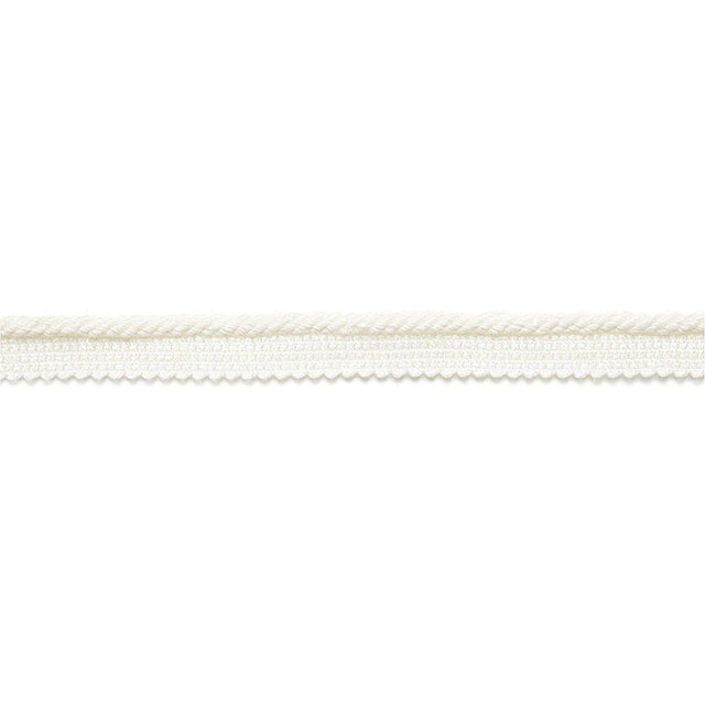 Schumacher 65430 AIMEE LINEN LIPCORD in BLANC Trim - AU NATU