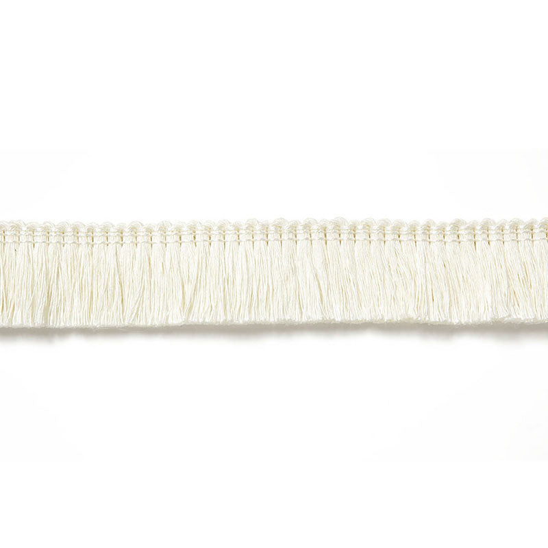 Schumacher 65440 ZOE LINEN RUCHE in BLANC Trim - AU NATUREL