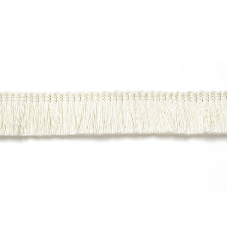 Schumacher 65440 ZOE LINEN RUCHE in BLANC Trim - AU NATUREL