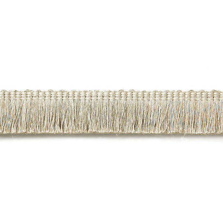Schumacher 65442 ZOE LINEN RUCHE in GREIGE Trim - AU NATUREL