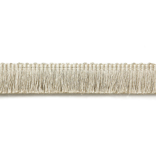 Schumacher 65442 ZOE LINEN RUCHE in GREIGE Trim - AU NATUREL
