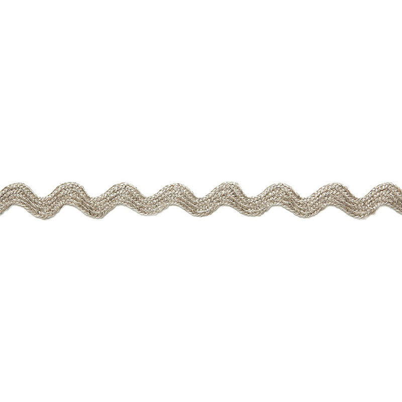 Schumacher 65461 CHANTAL LINEN RICKRACK in GREIGE Trim - AU 