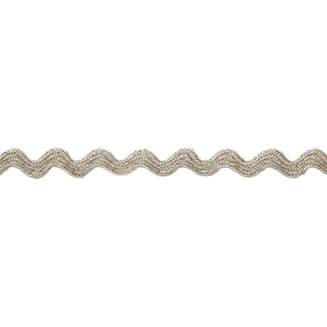 Schumacher 65461 CHANTAL LINEN RICKRACK in GREIGE Trim - AU 
